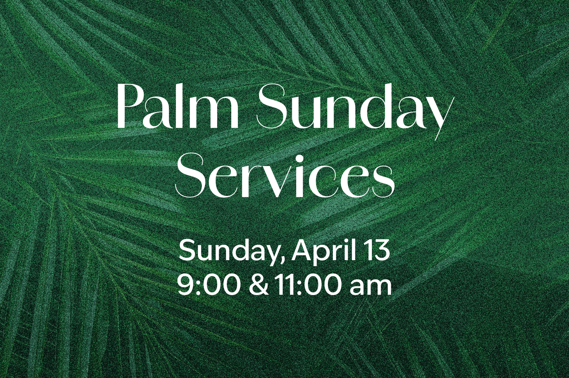 3 column palm sunday